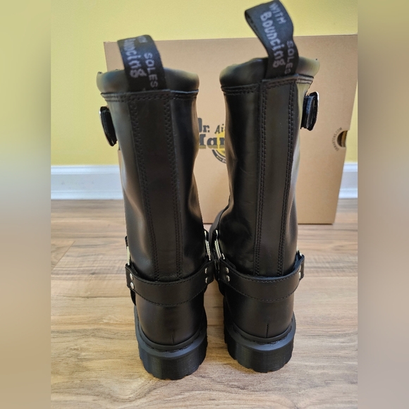 Dr. Martens ANISTONE HI LEATHER BIKER BOOTS - Picture 4 of 12